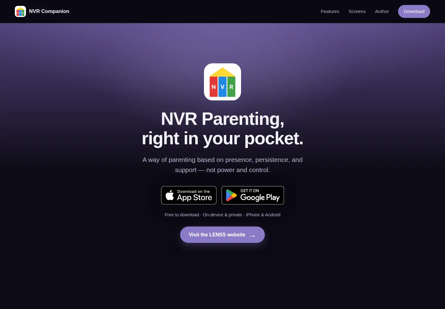 Screenshot of nvrcompanion.app