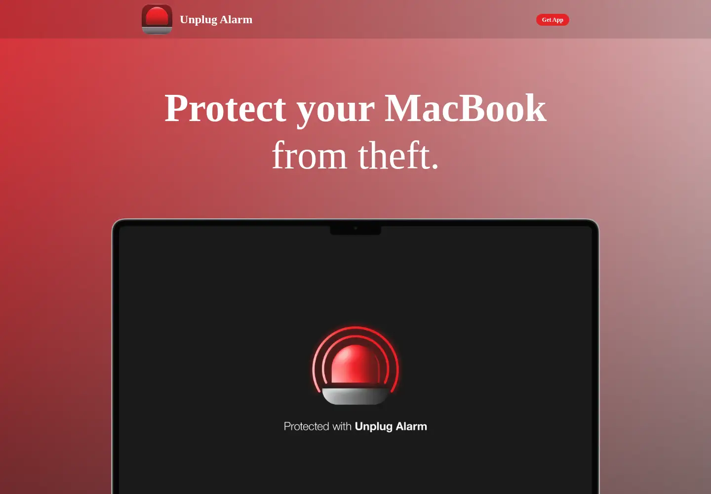 Screenshot of unplugalarm.app