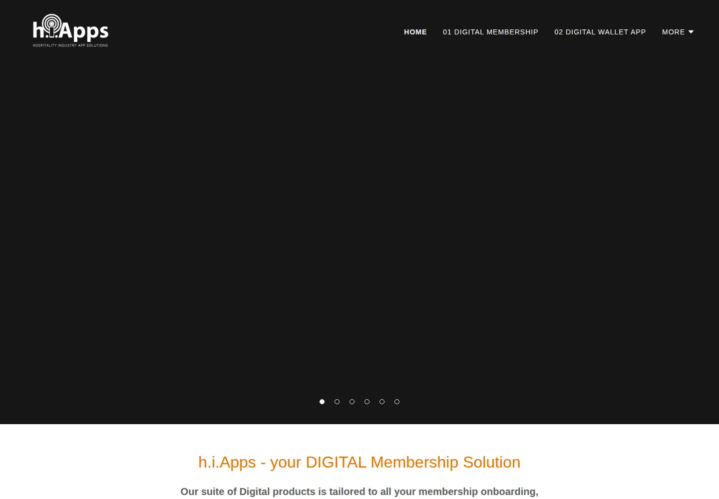 Captured homepage of hiapps.com.au in the current scan