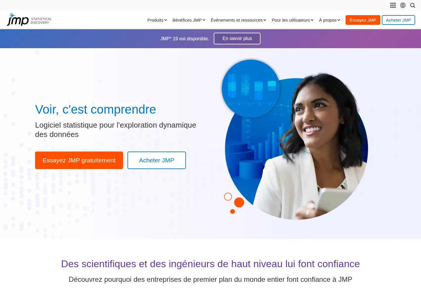 Screenshot of jmp.com