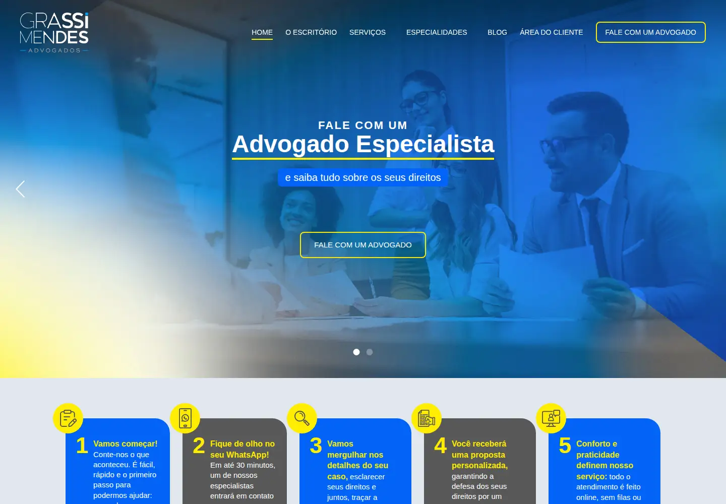Screenshot of grassimendes.com.br