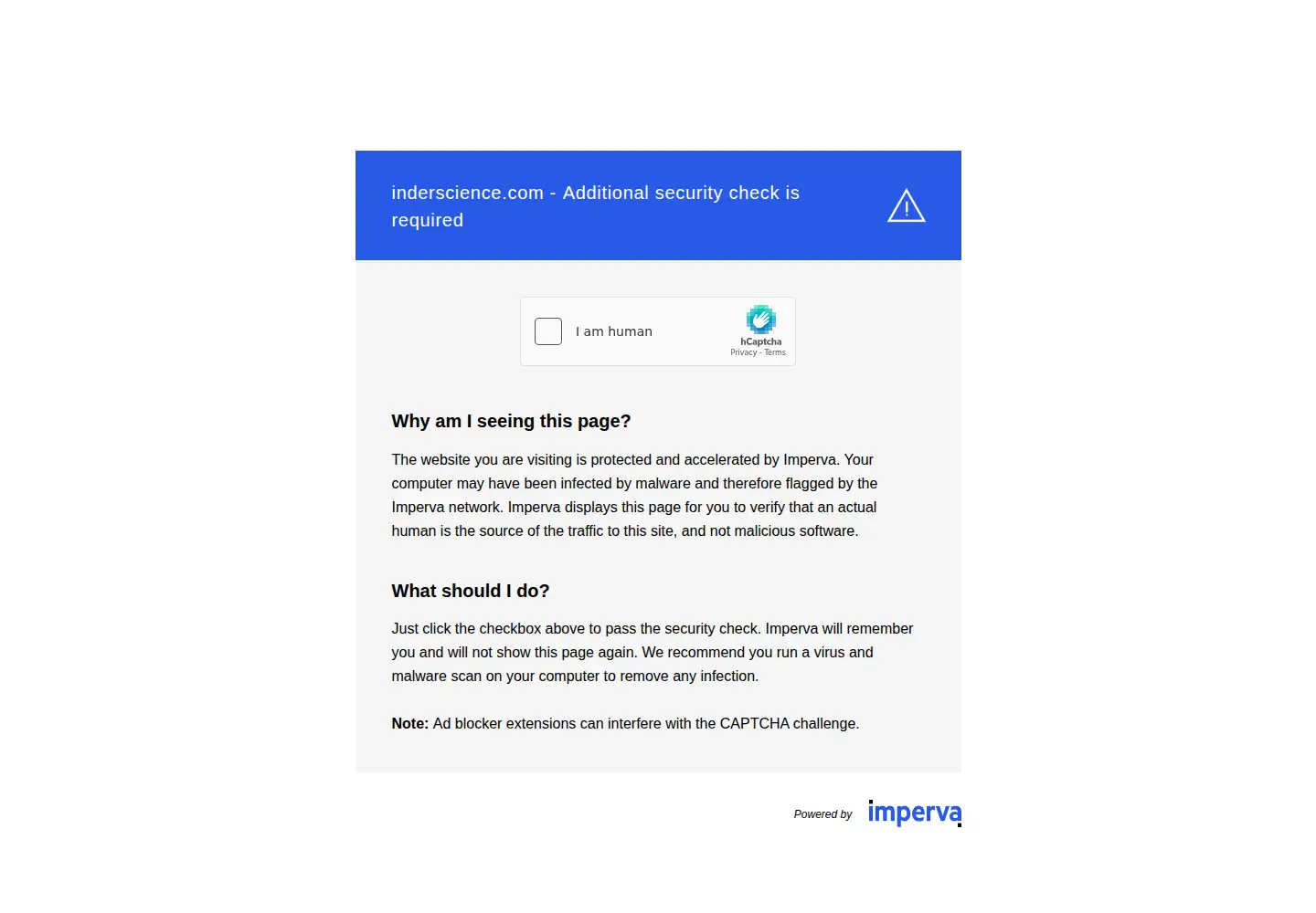 Screenshot of inderscience.com