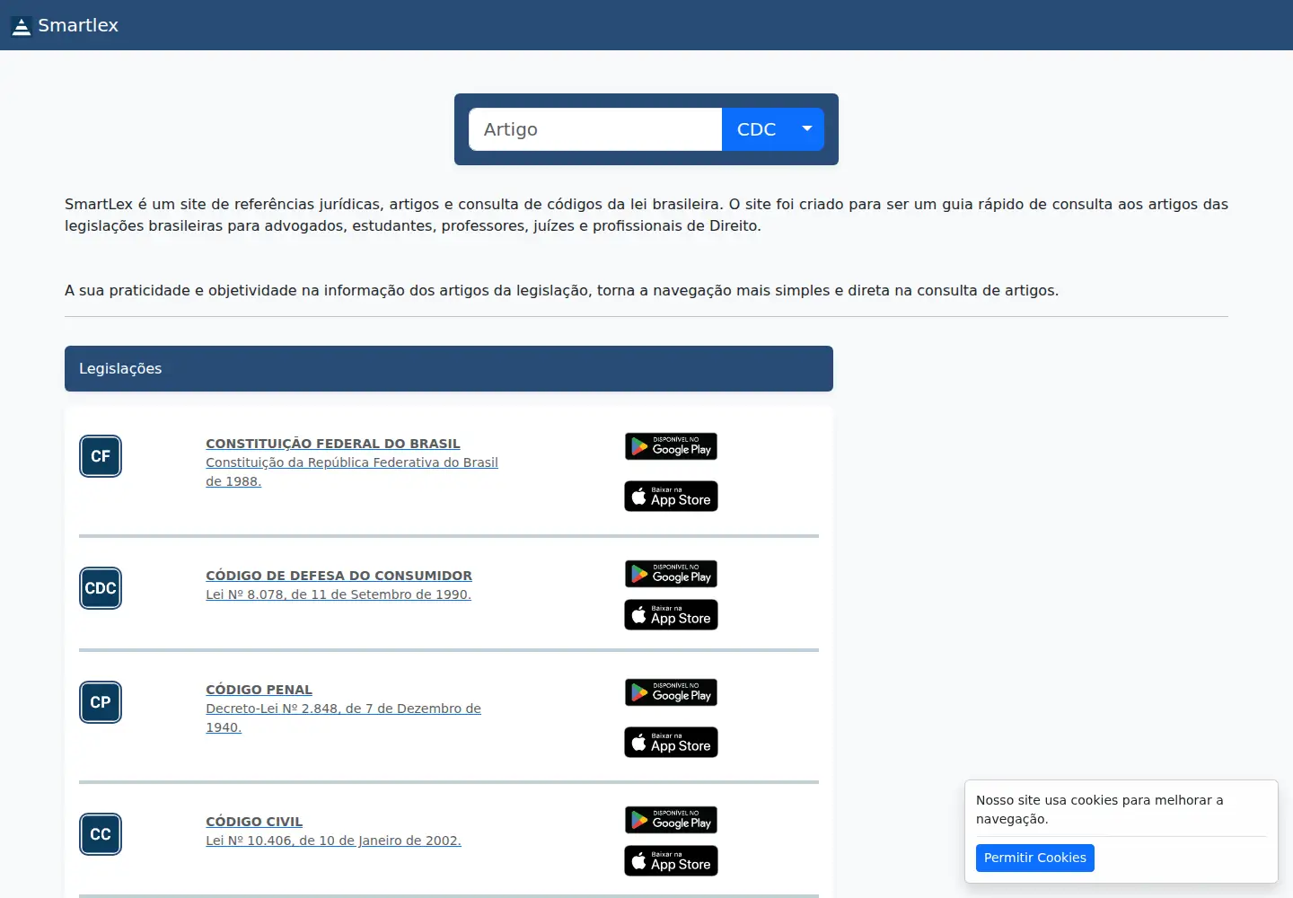Screenshot of smartlex.net.br