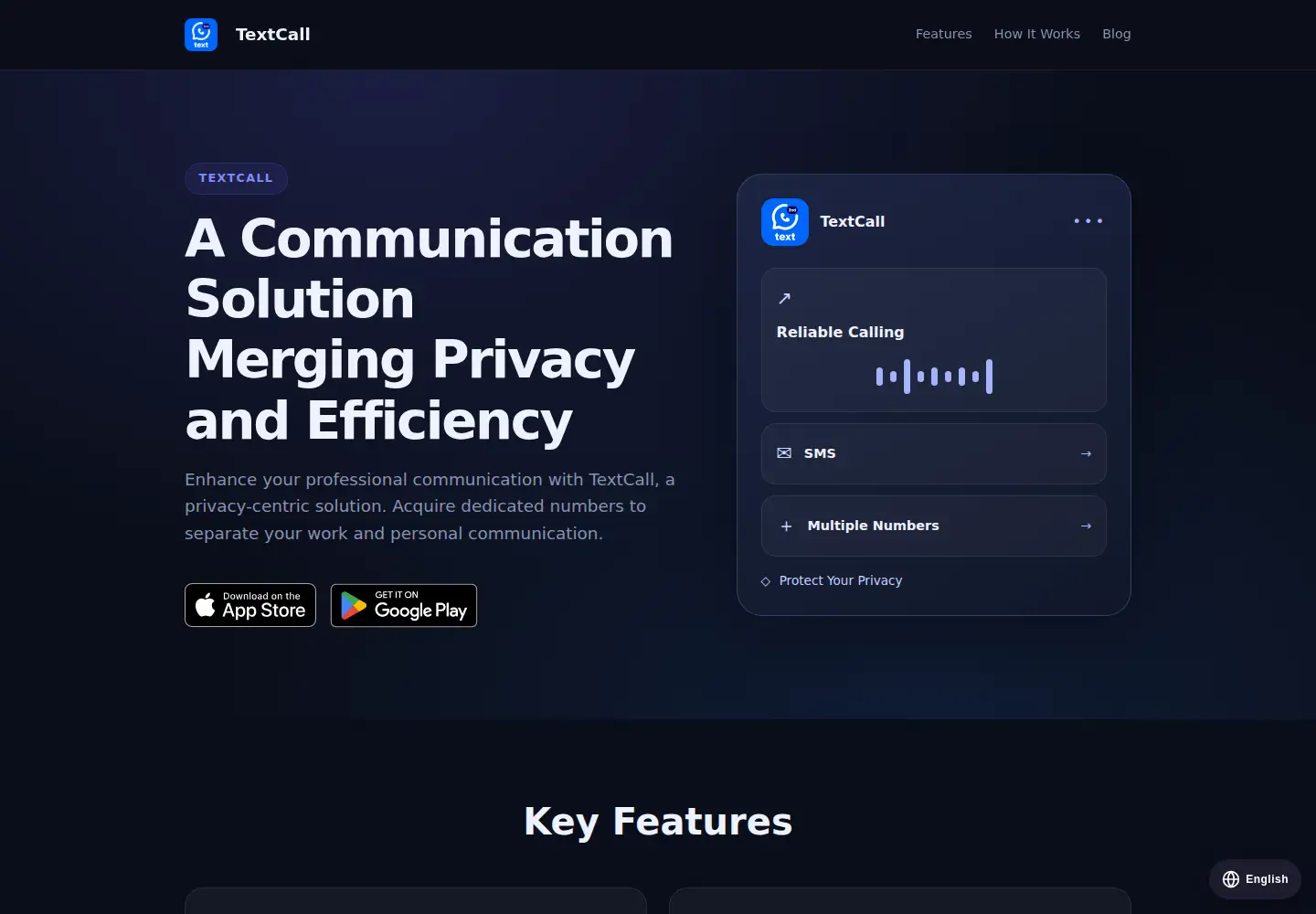 Screenshot of textcall.co