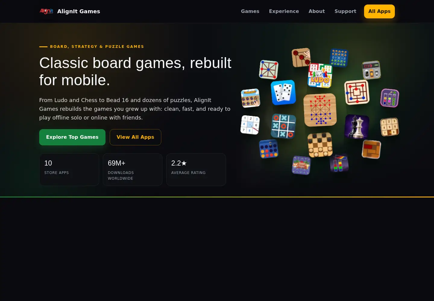 Screenshot of alignitgames.com