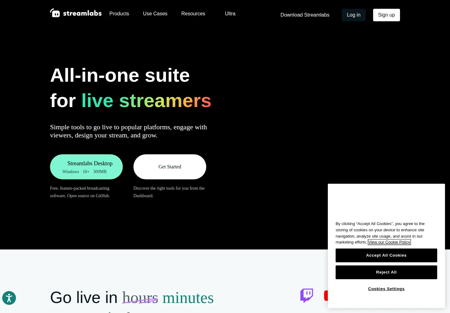 Screenshot of link.space