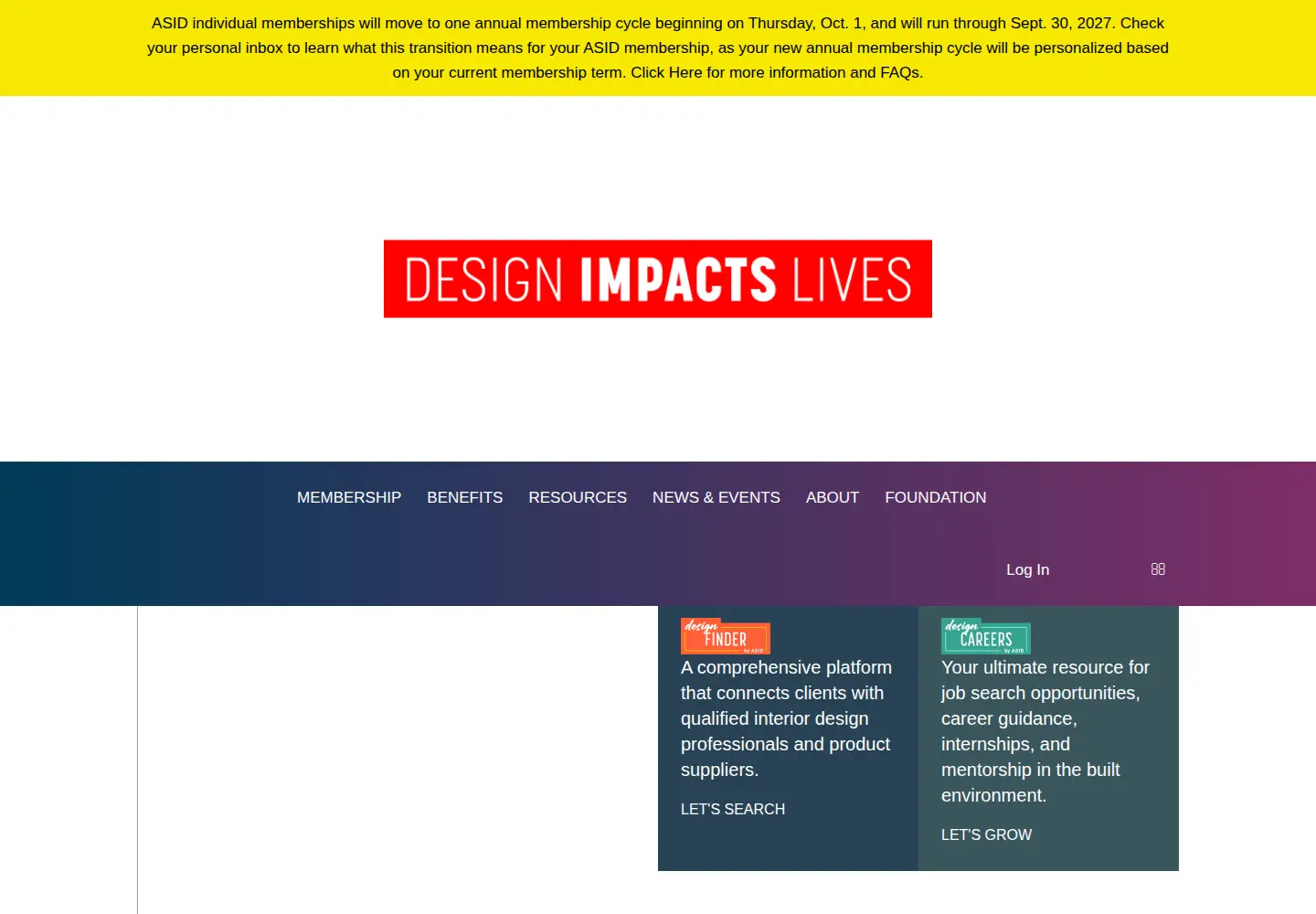 Screenshot of asid.org