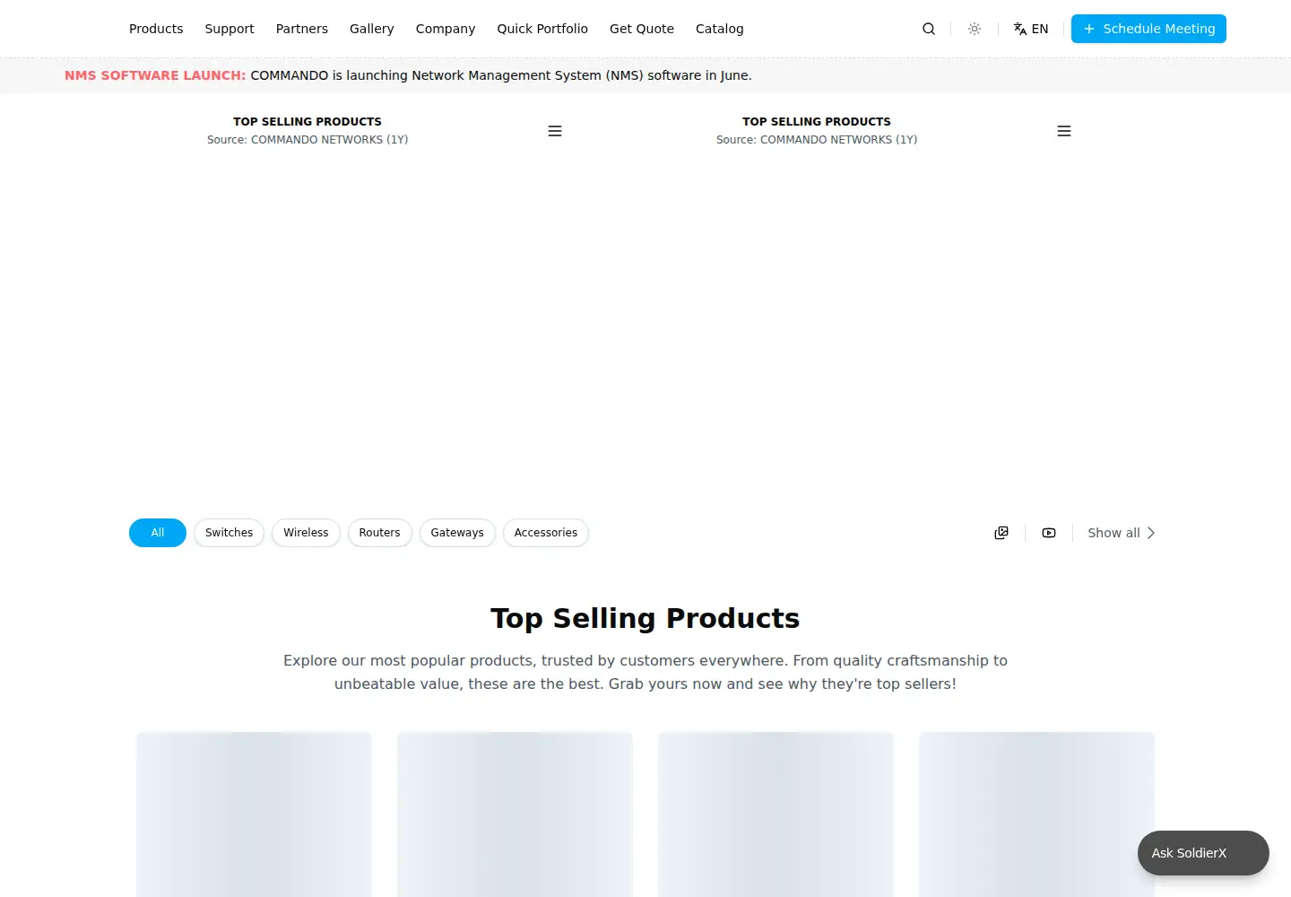Screenshot of commandonetworks.com