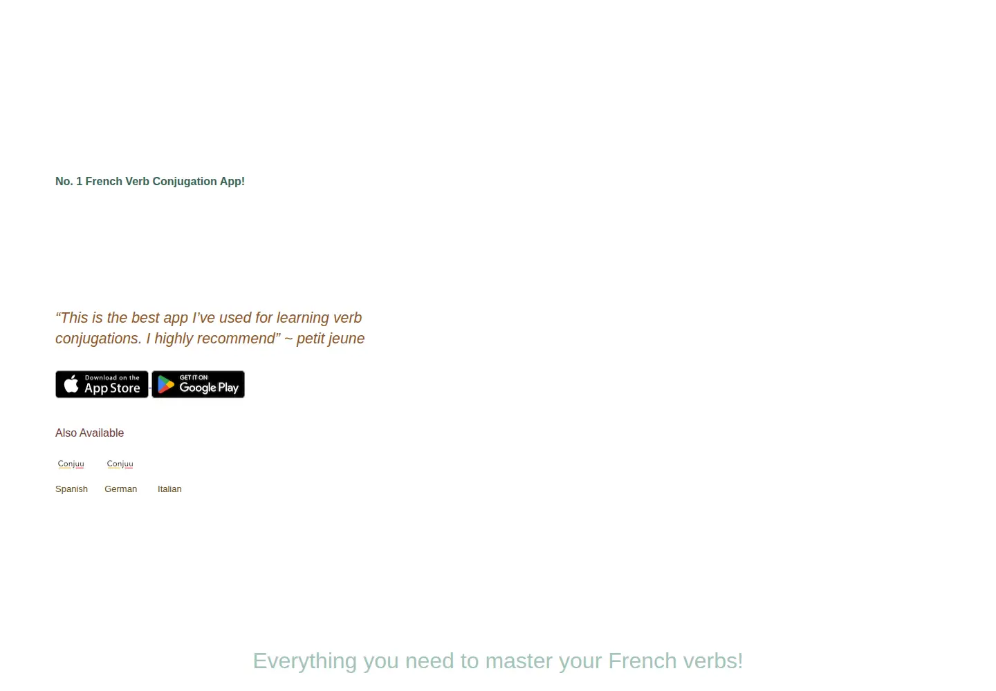 Screenshot of conjuu.com