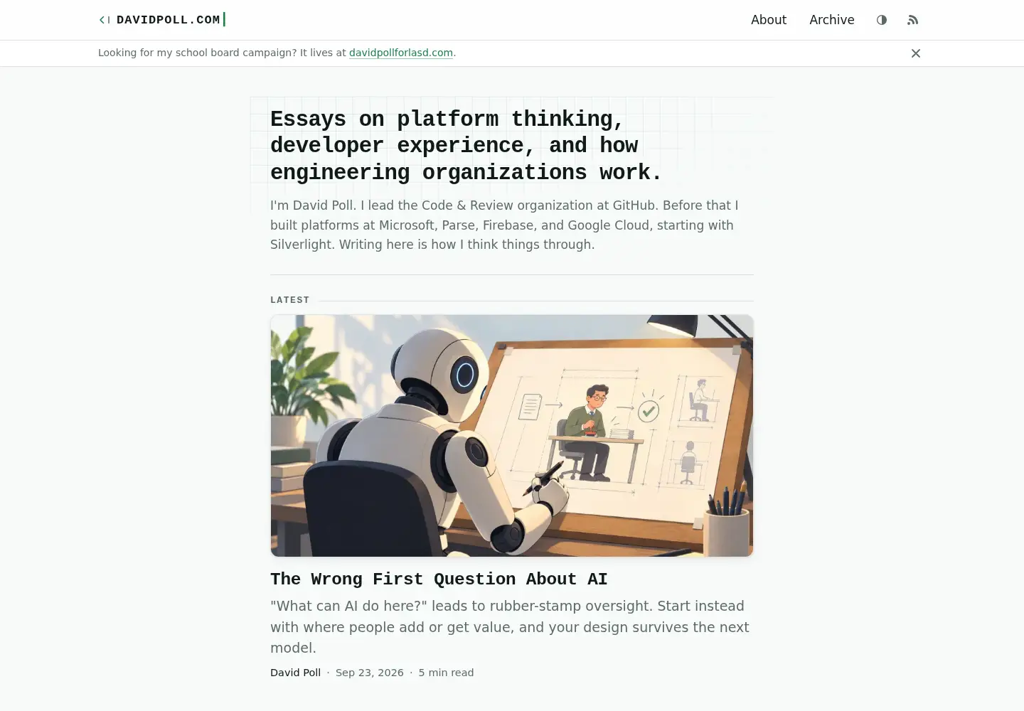 Screenshot of depoll.com