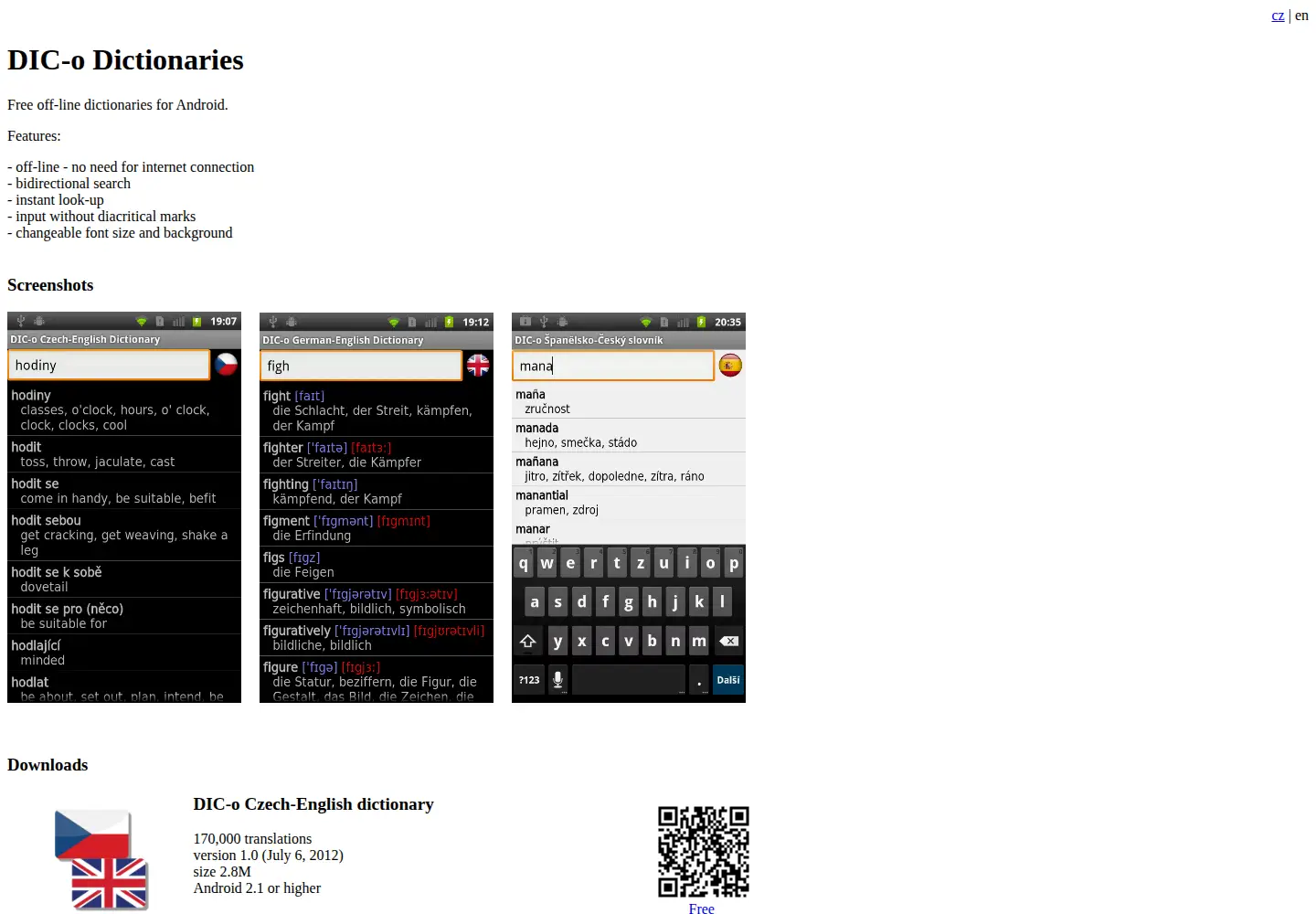 Captured homepage of dic-o.com in the current scan