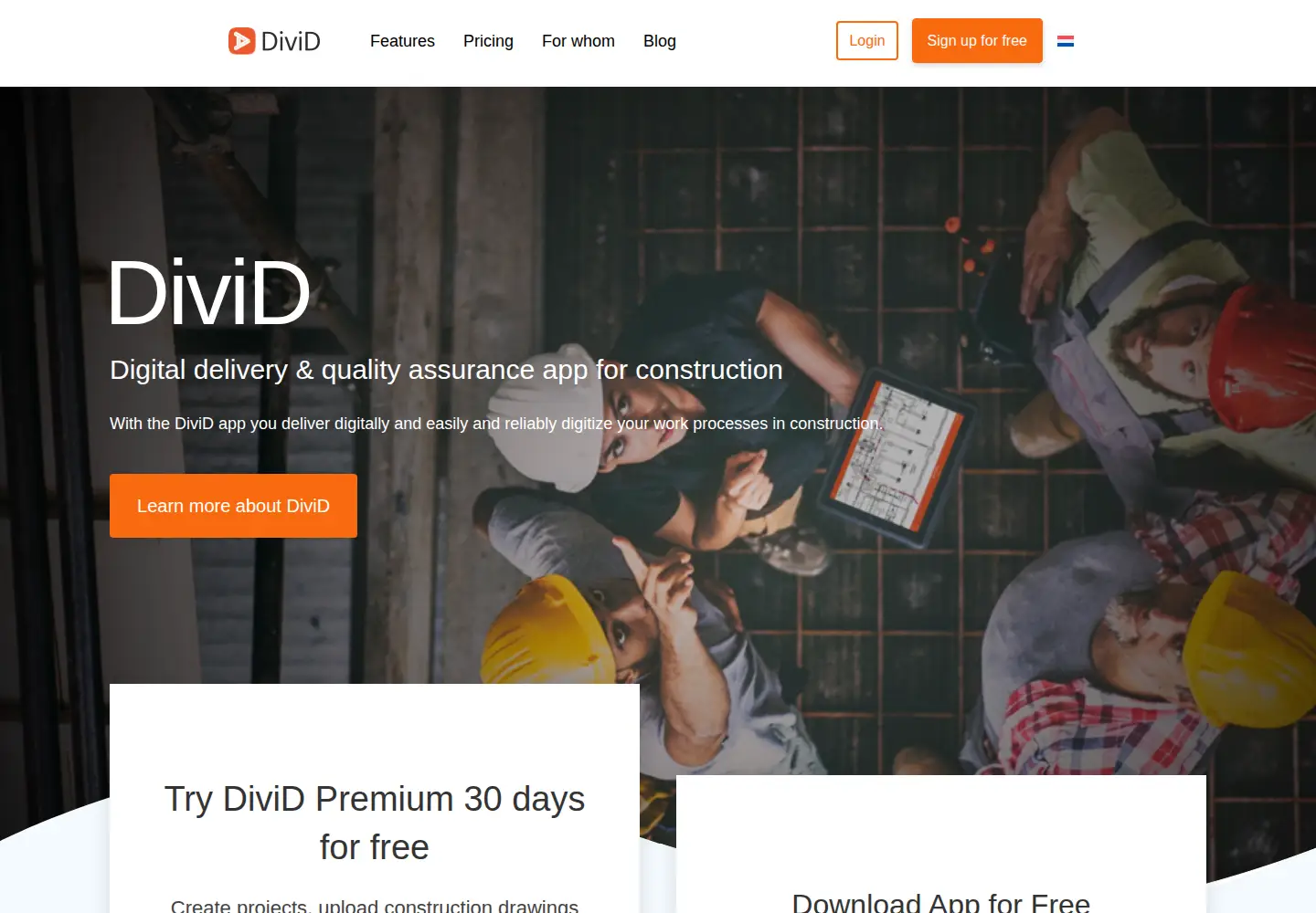 Screenshot of dividapp.com