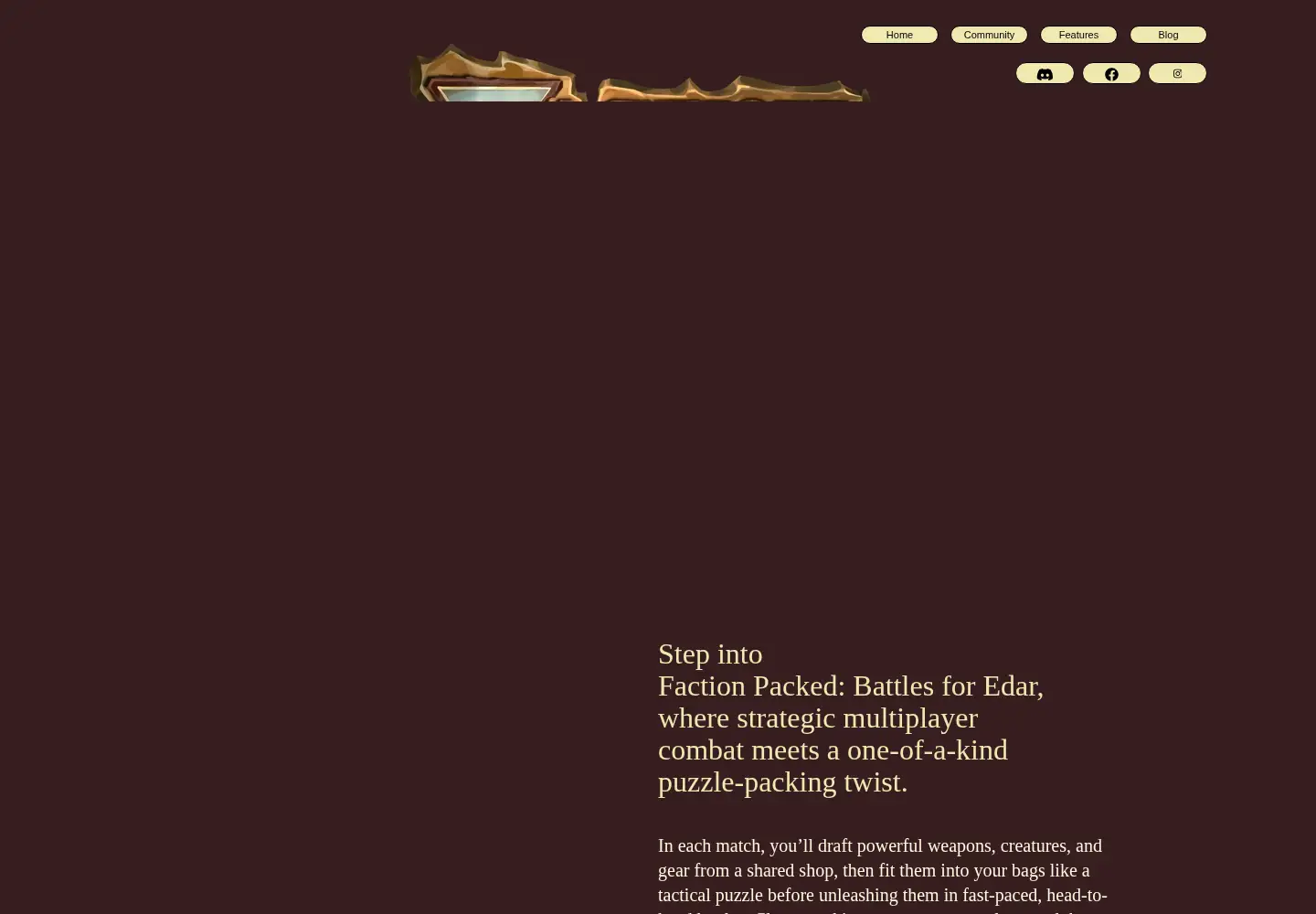 Screenshot of factionpacked.com