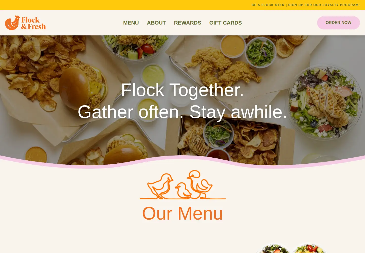 Screenshot of flockandfresh.com