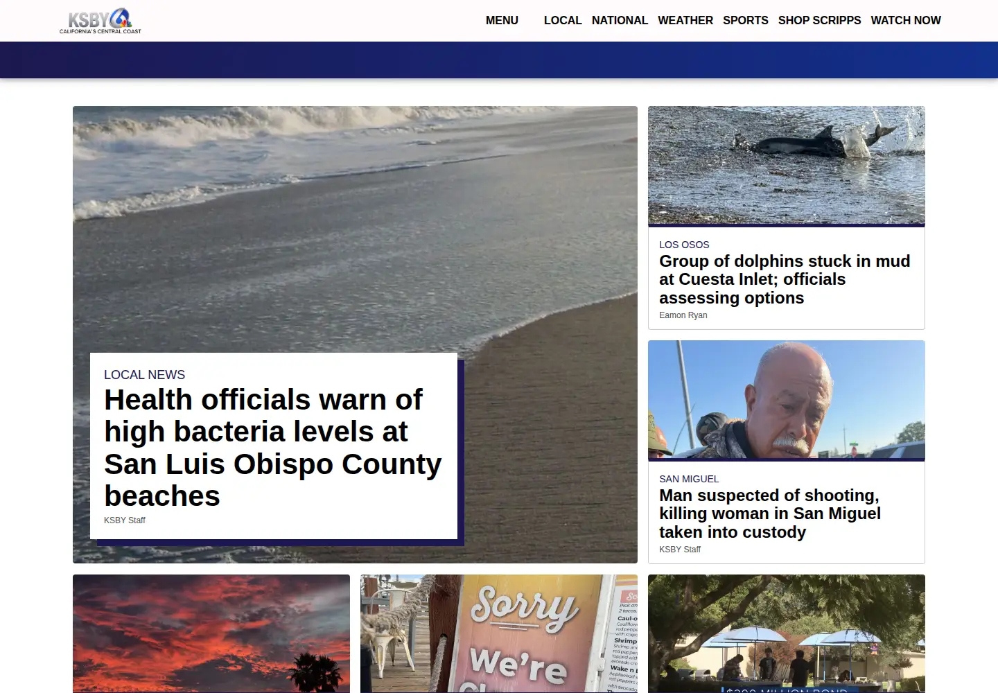 Screenshot of ksby.com