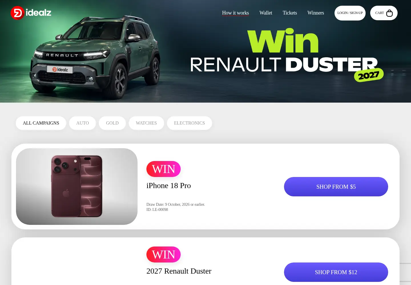 Screenshot of idealzlebanon.com