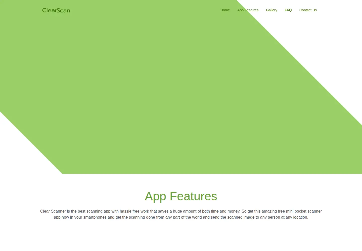 Captured homepage of indymobileapp.com in the current scan