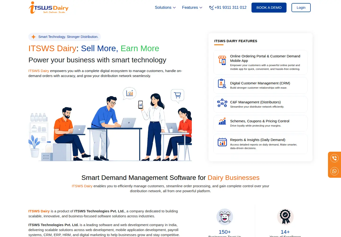 Screenshot of itswsdairy.com