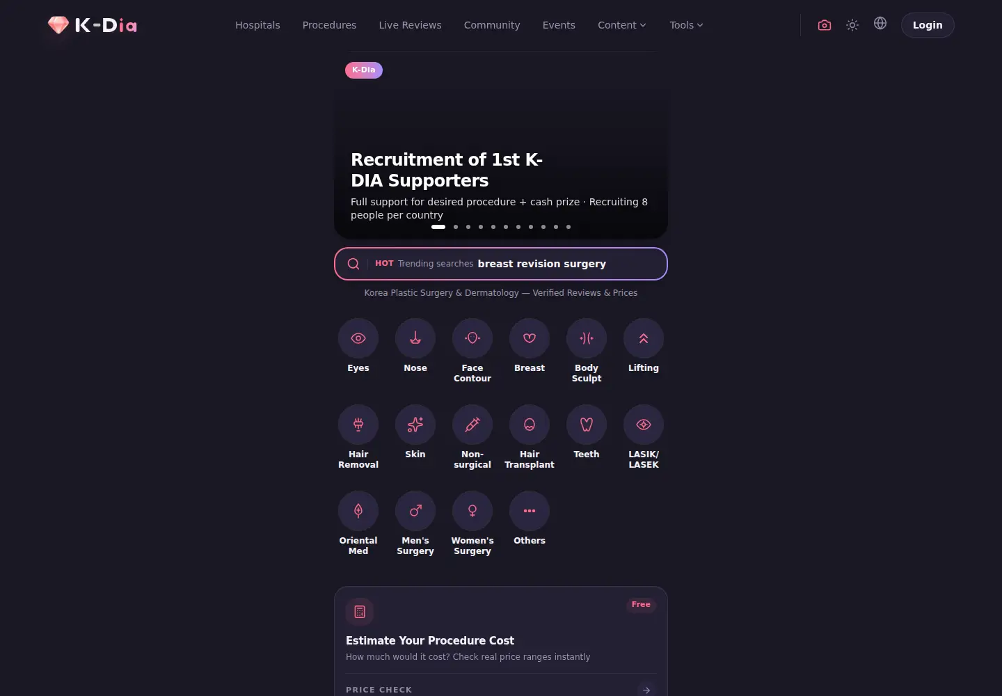 Screenshot of k-dia.com