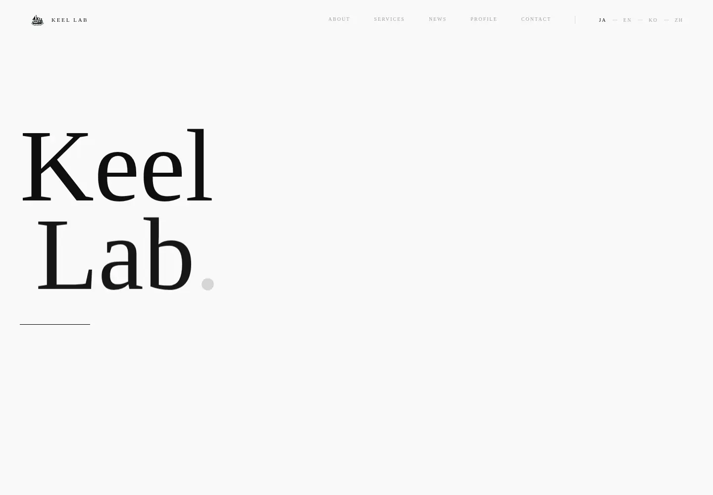 Screenshot of keel-lab.com