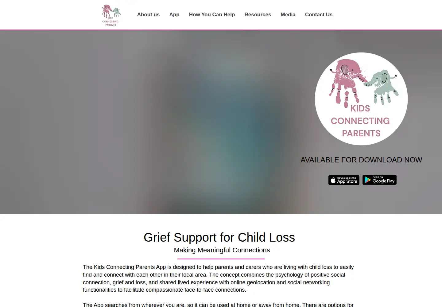 Screenshot of kidsconnectingparents.com