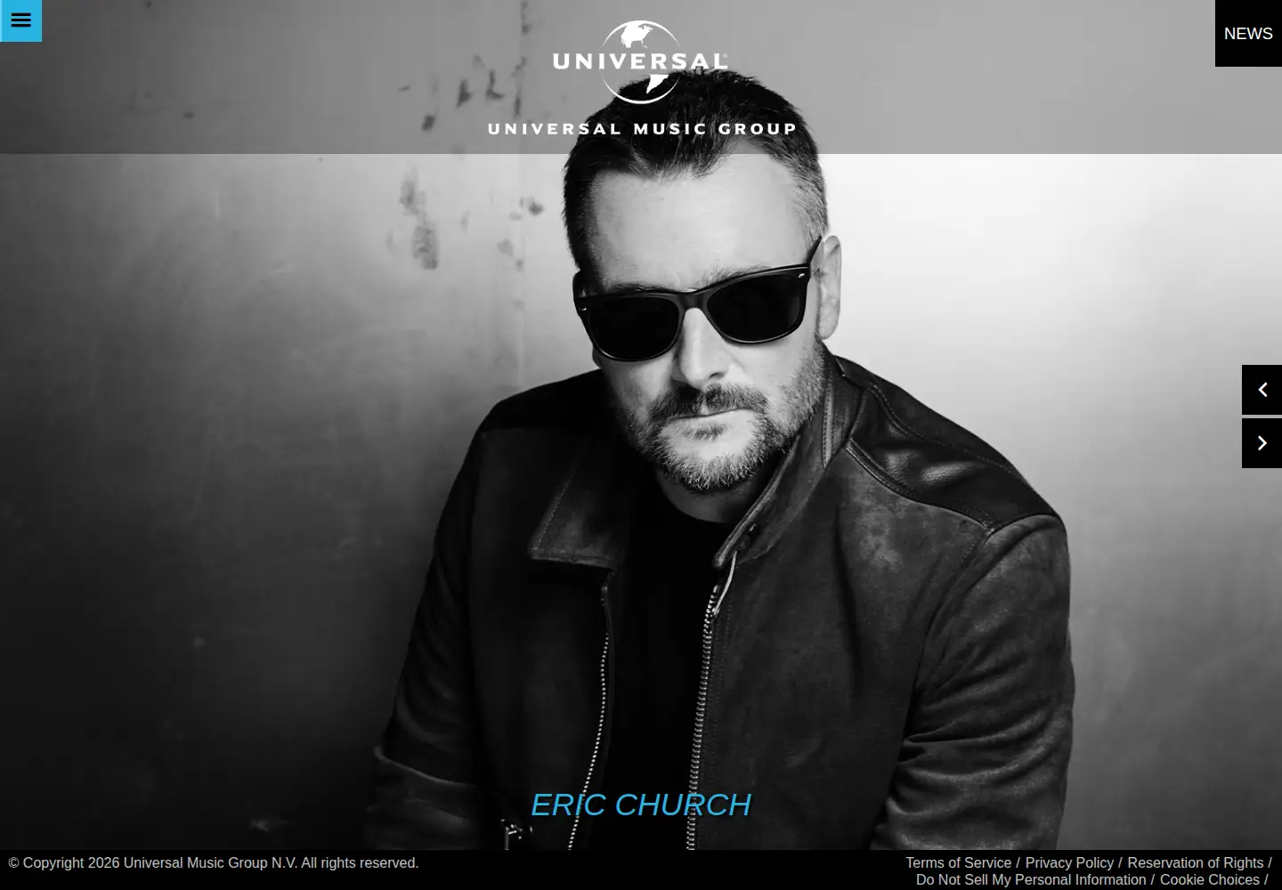 Screenshot of universalmusic.com