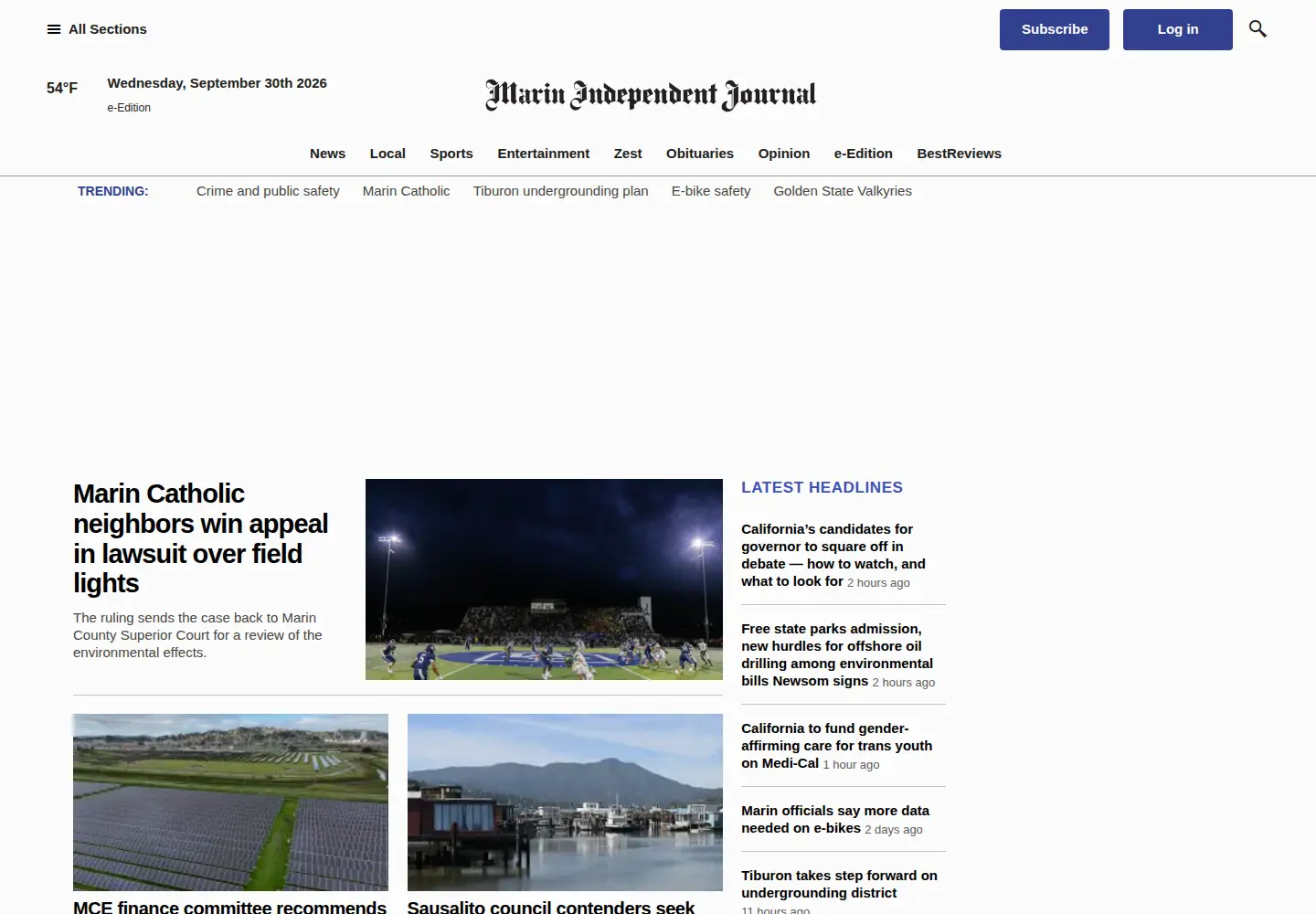 Screenshot of marinij.com