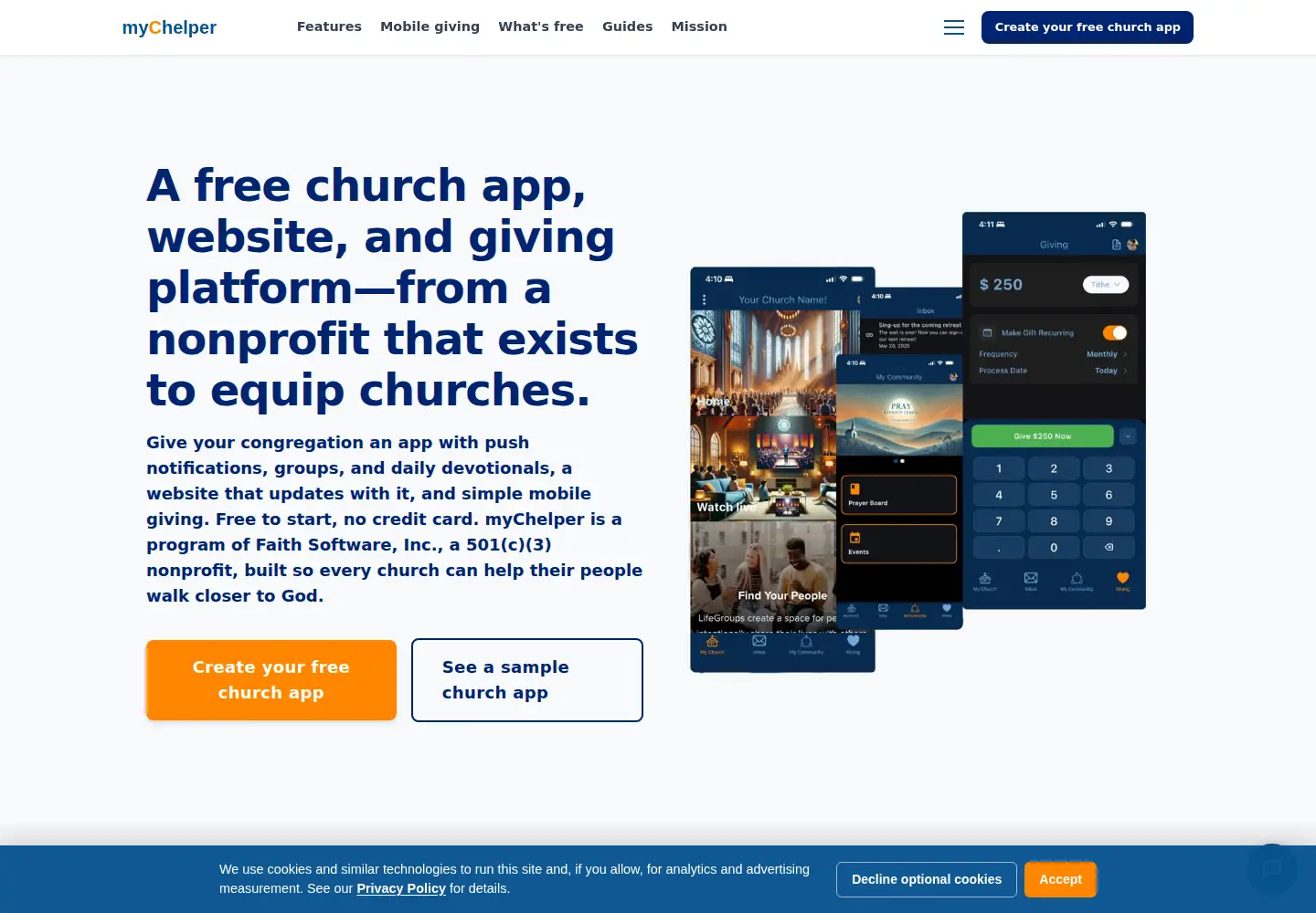 Screenshot of mychelper.com