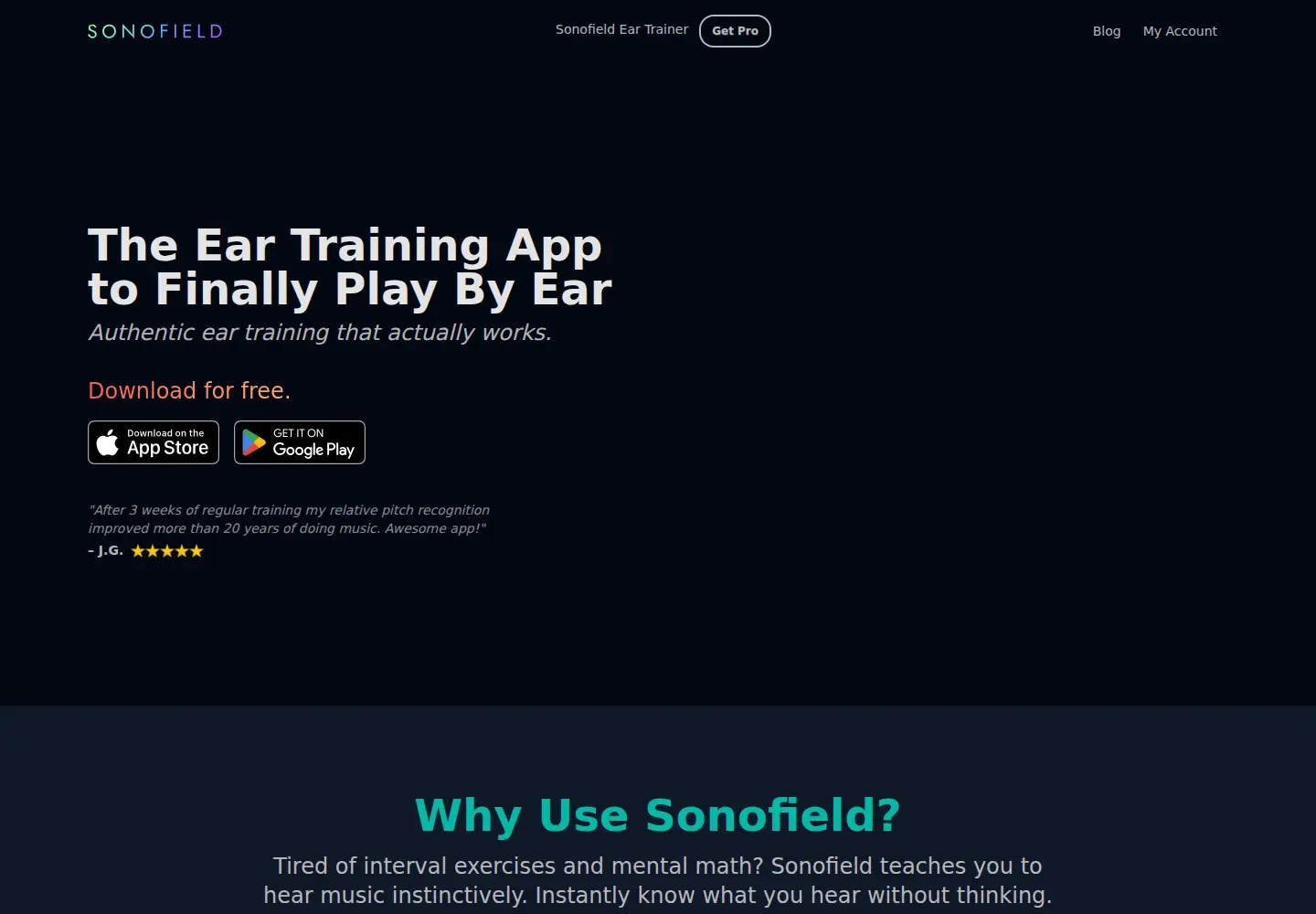 Screenshot of sonofield.com