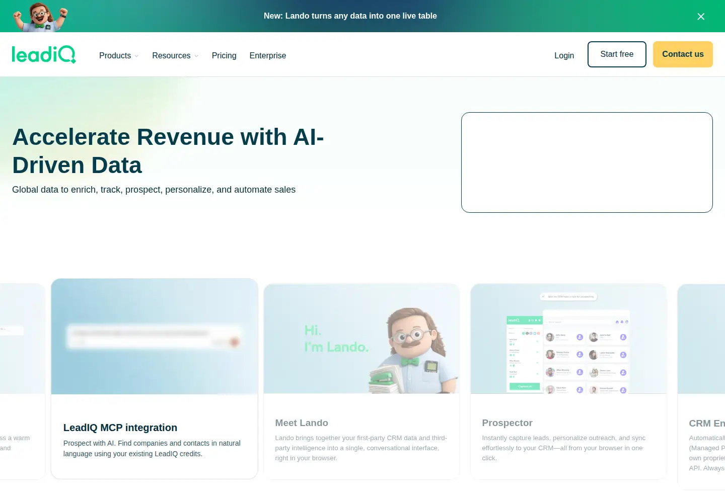 Screenshot of leadiq.com