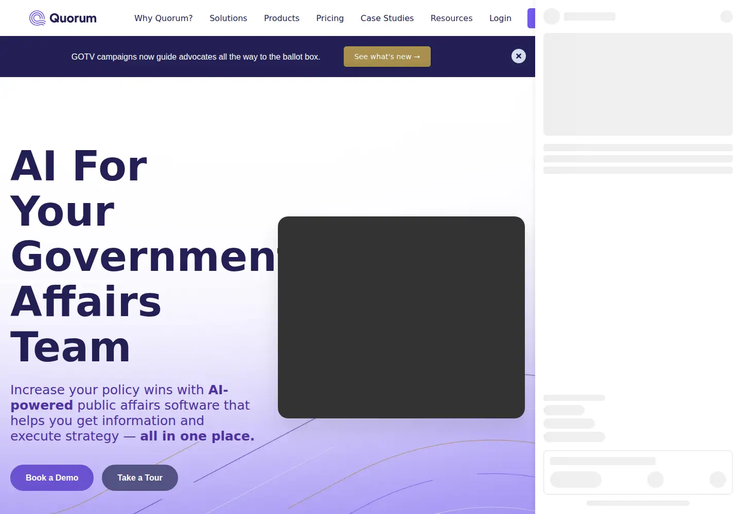 Screenshot of quorum.us