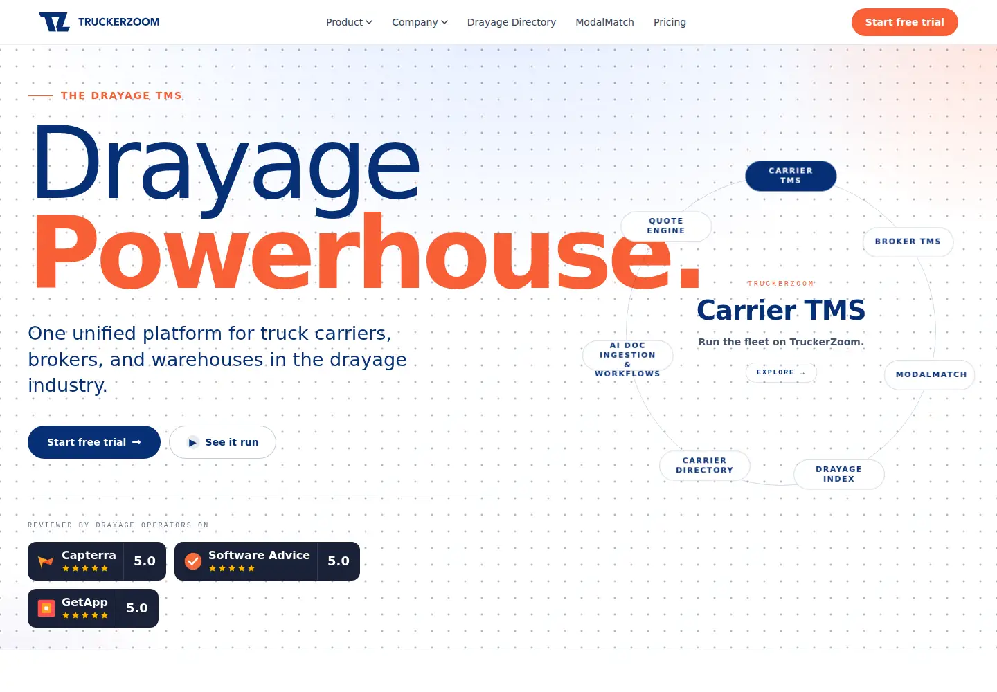 Screenshot of truckerzoom.com