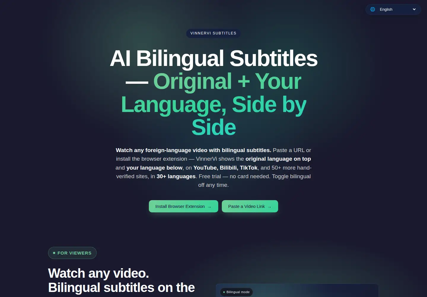 Screenshot of vinnervi.com