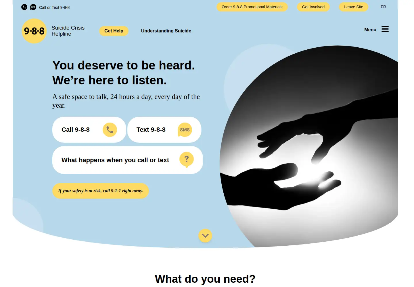 Screenshot of crisisservicescanada.ca