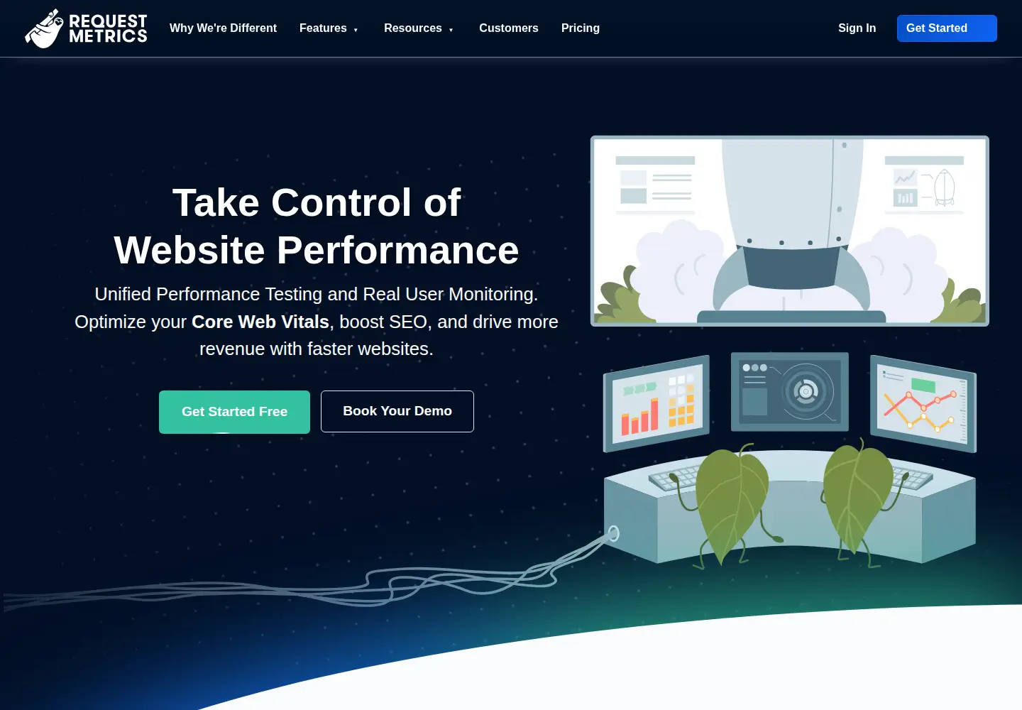 Screenshot of requestmetrics.com