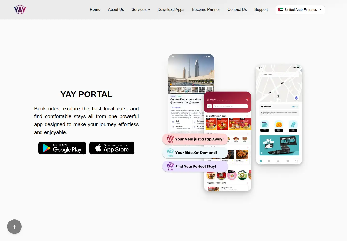 Screenshot of yayportal.com