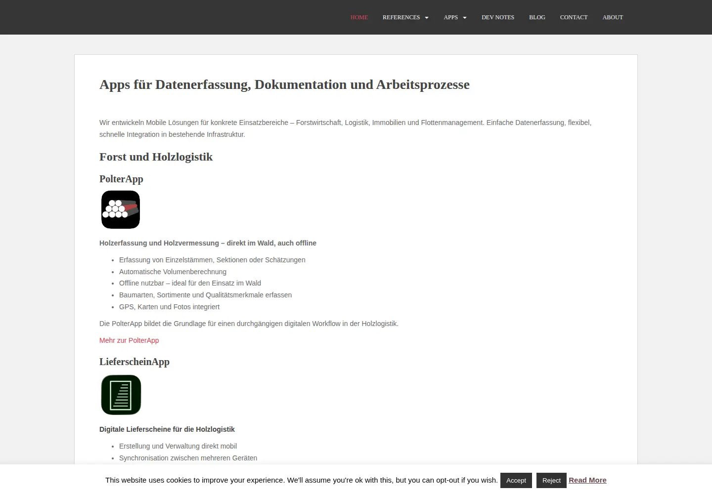 Captured homepage of igomobile.de in the current scan