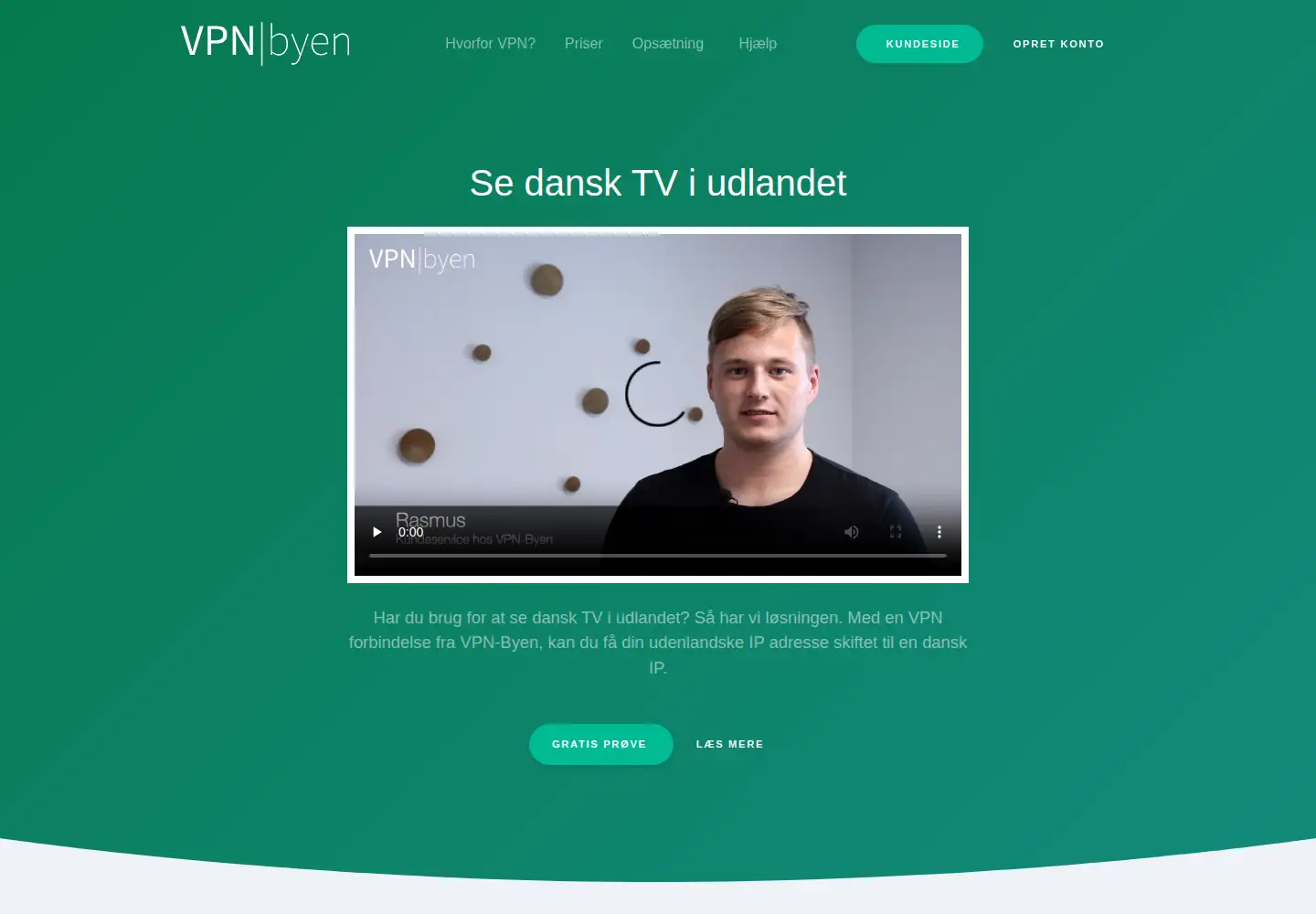 Screenshot of vpn-byen.dk