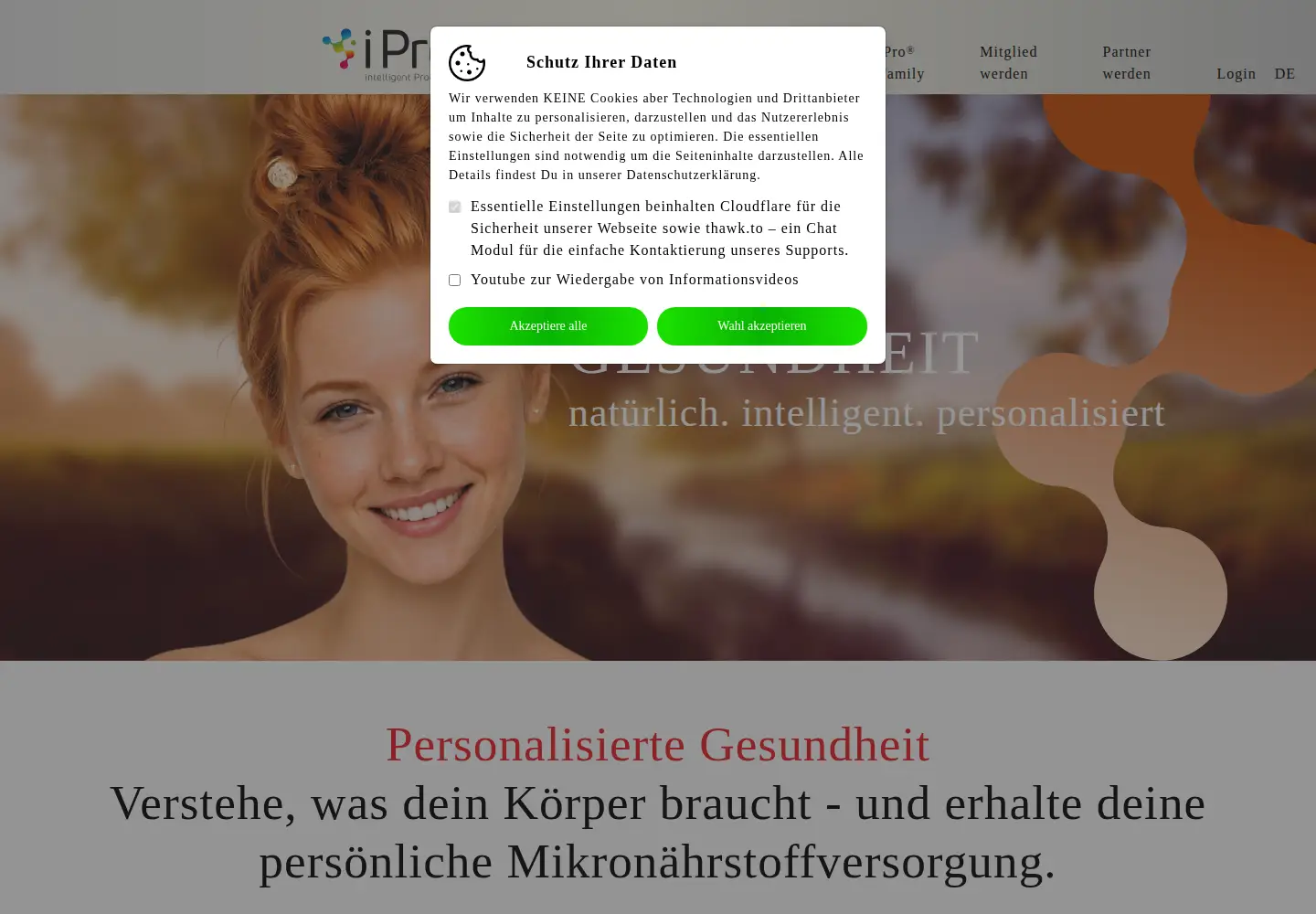 Screenshot of ipro.family