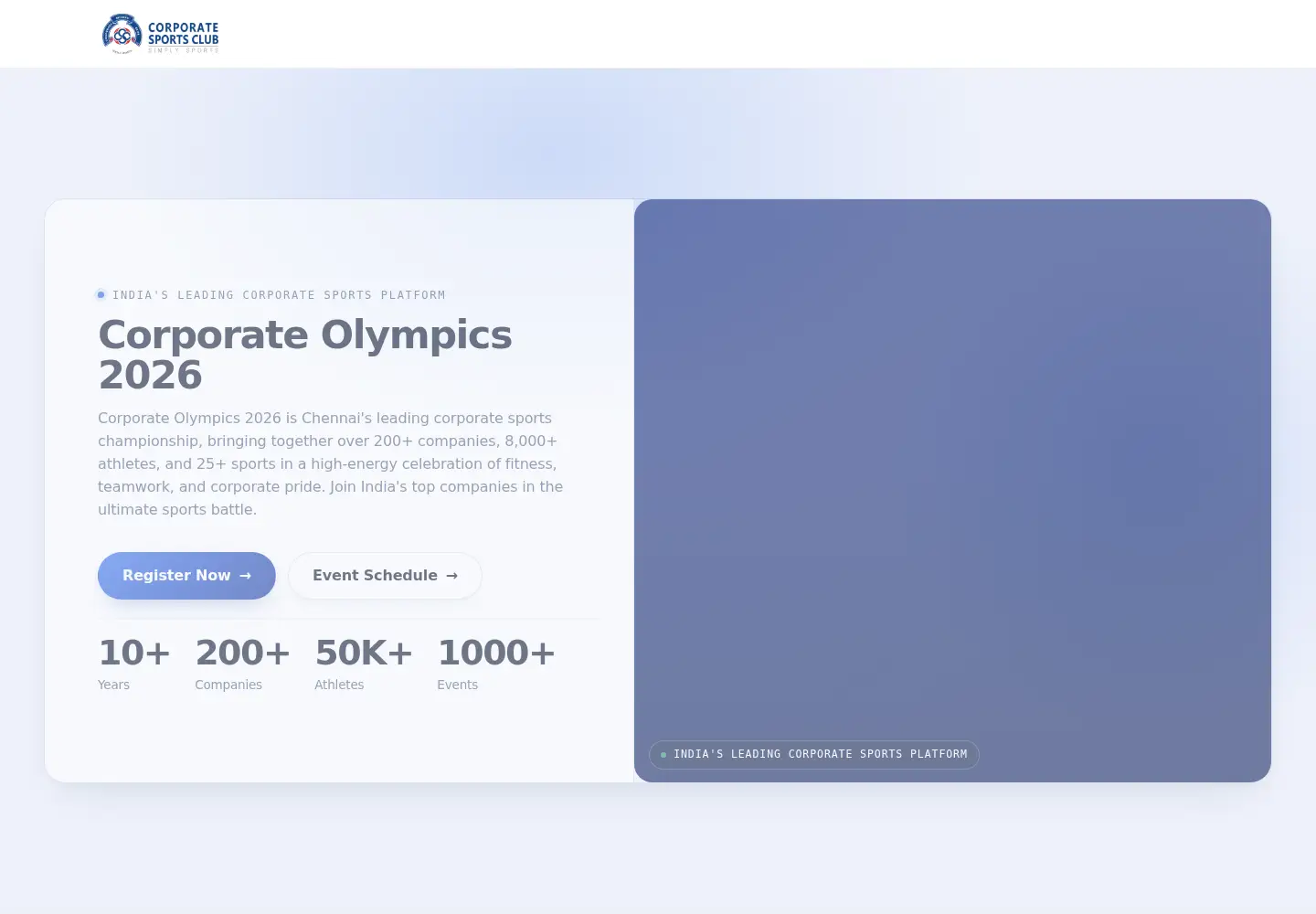 Screenshot of corporatesportsclub.in