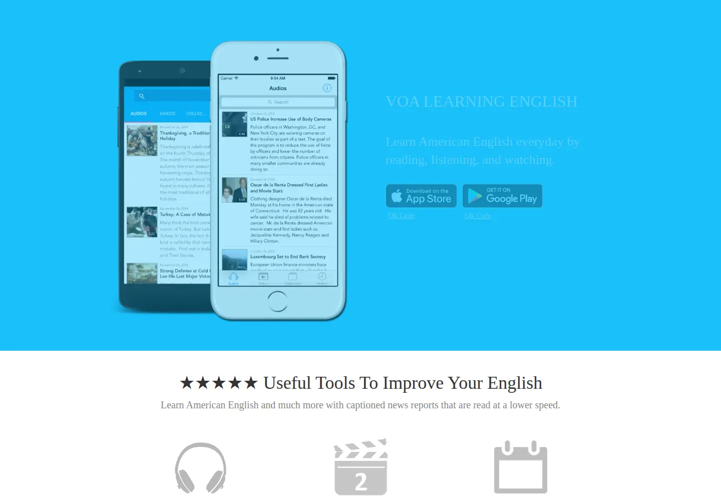 Captured homepage of voalearningenglish.in in the current scan