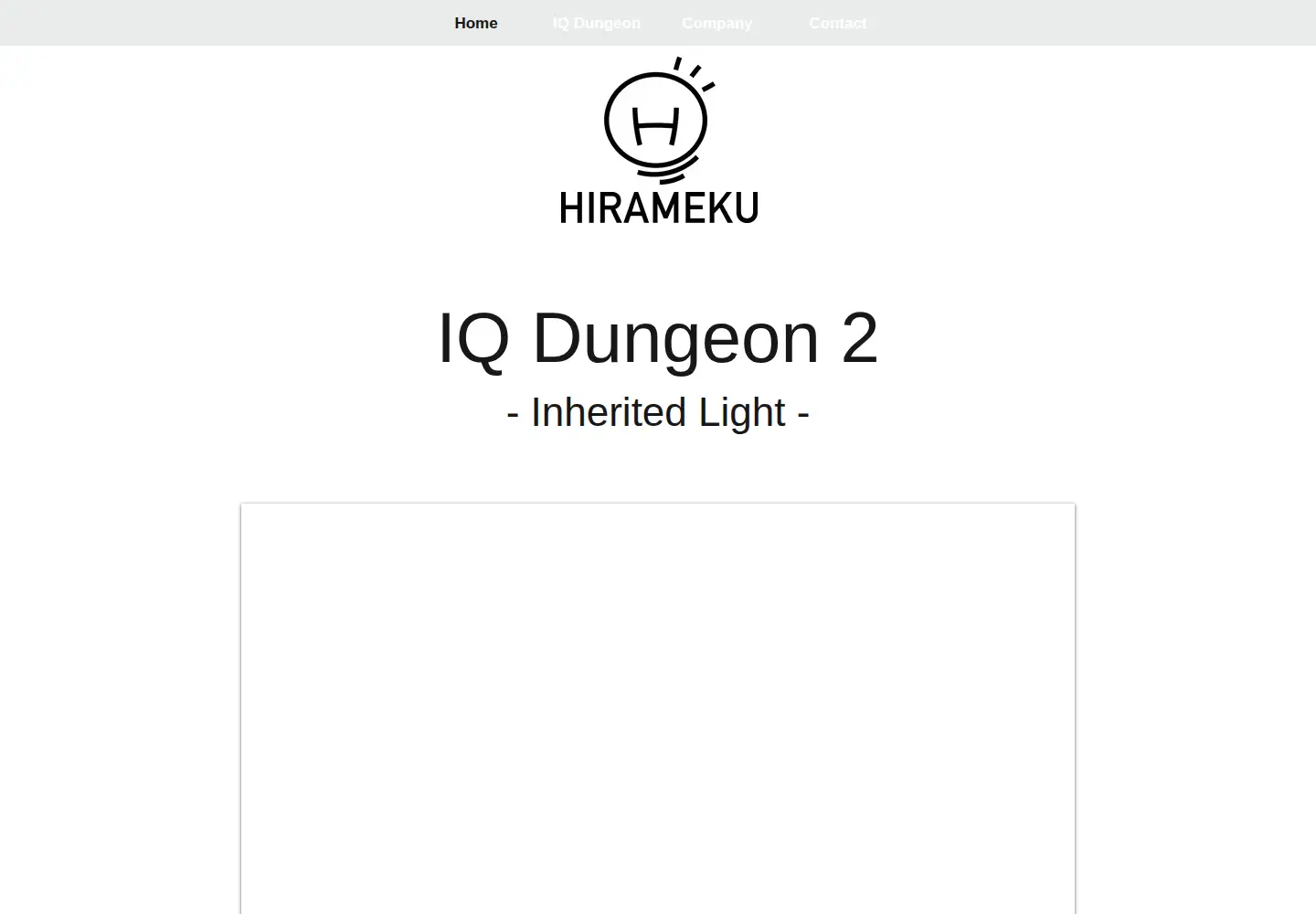 Screenshot of hirameku.info