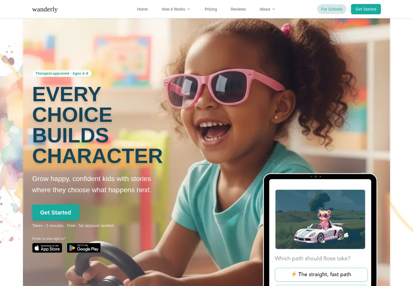Screenshot of wander.ly
