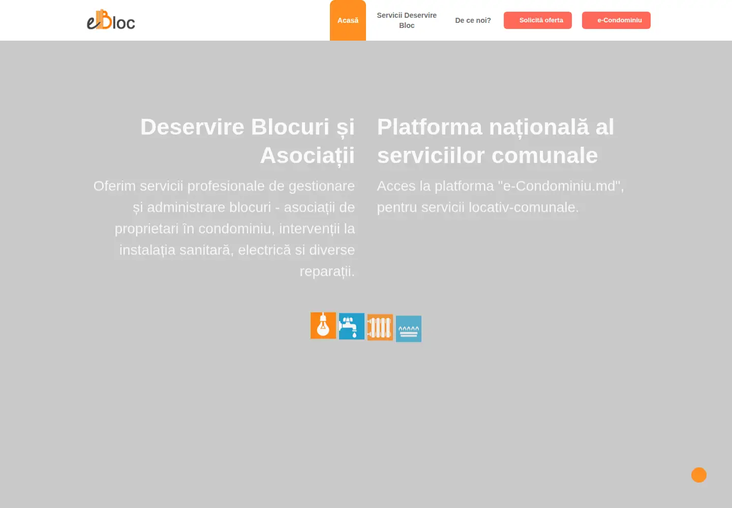 Captured homepage of ebloc.md in the current scan