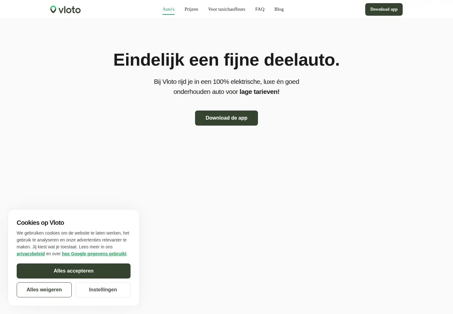 Screenshot of vloto.nl
