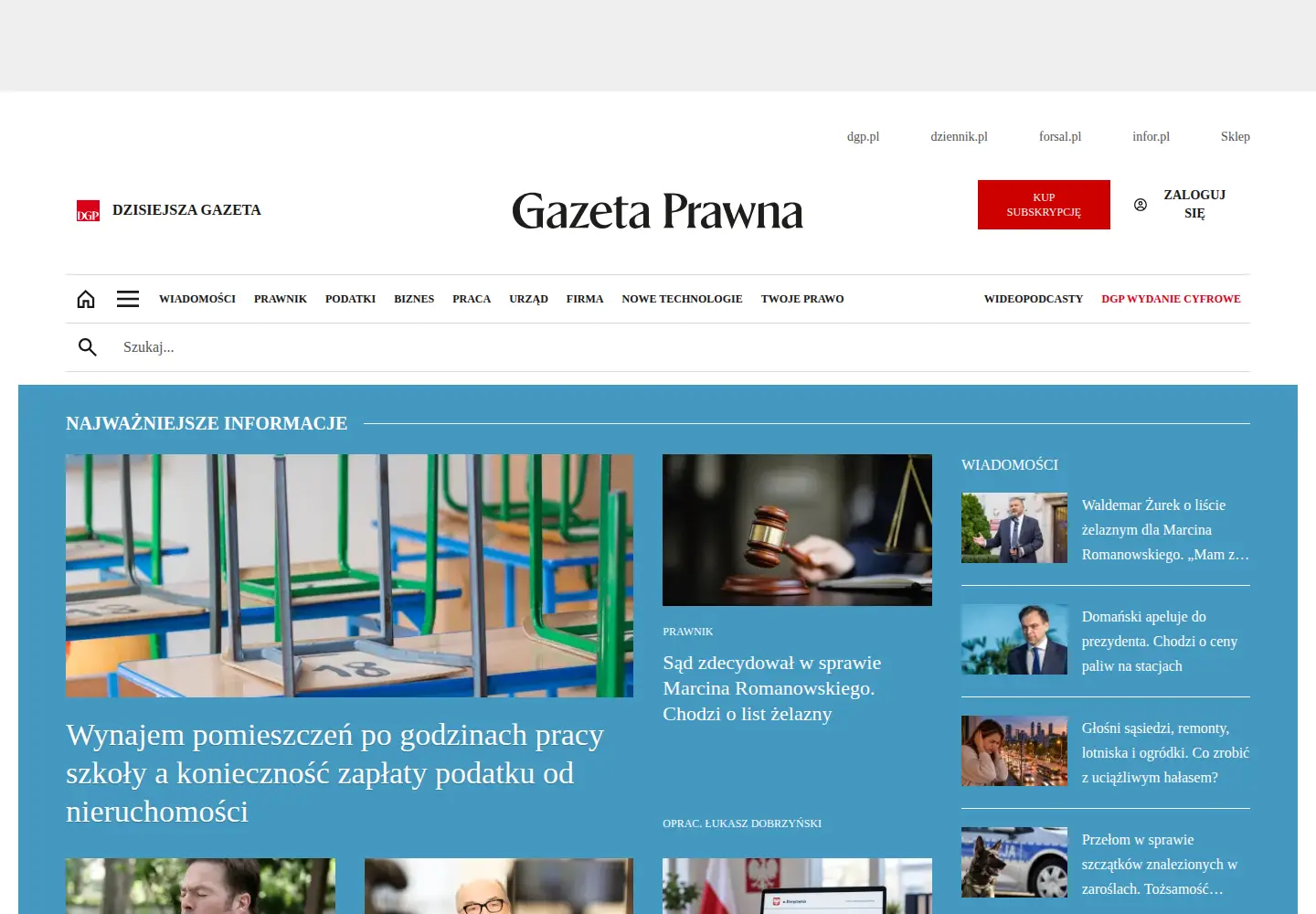 Screenshot of gazetaprawna.pl