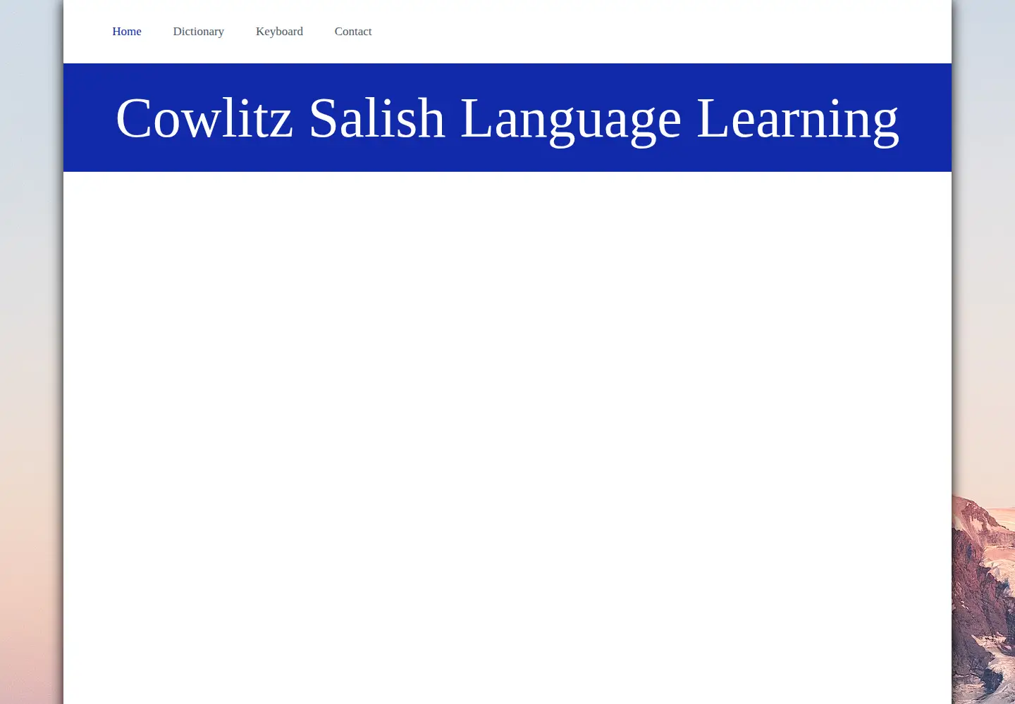 Screenshot of cowlitzsalish.org