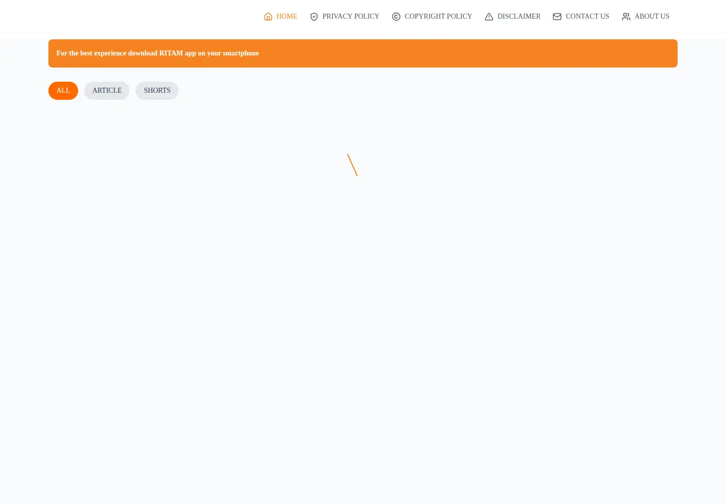 Captured homepage of ritamdigital.org in the current scan