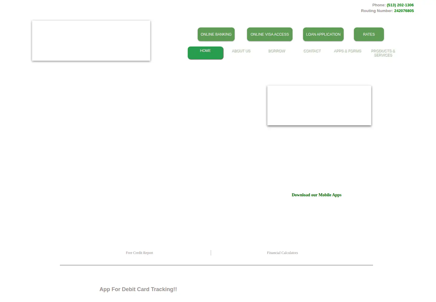Screenshot of whitewaterccu.org