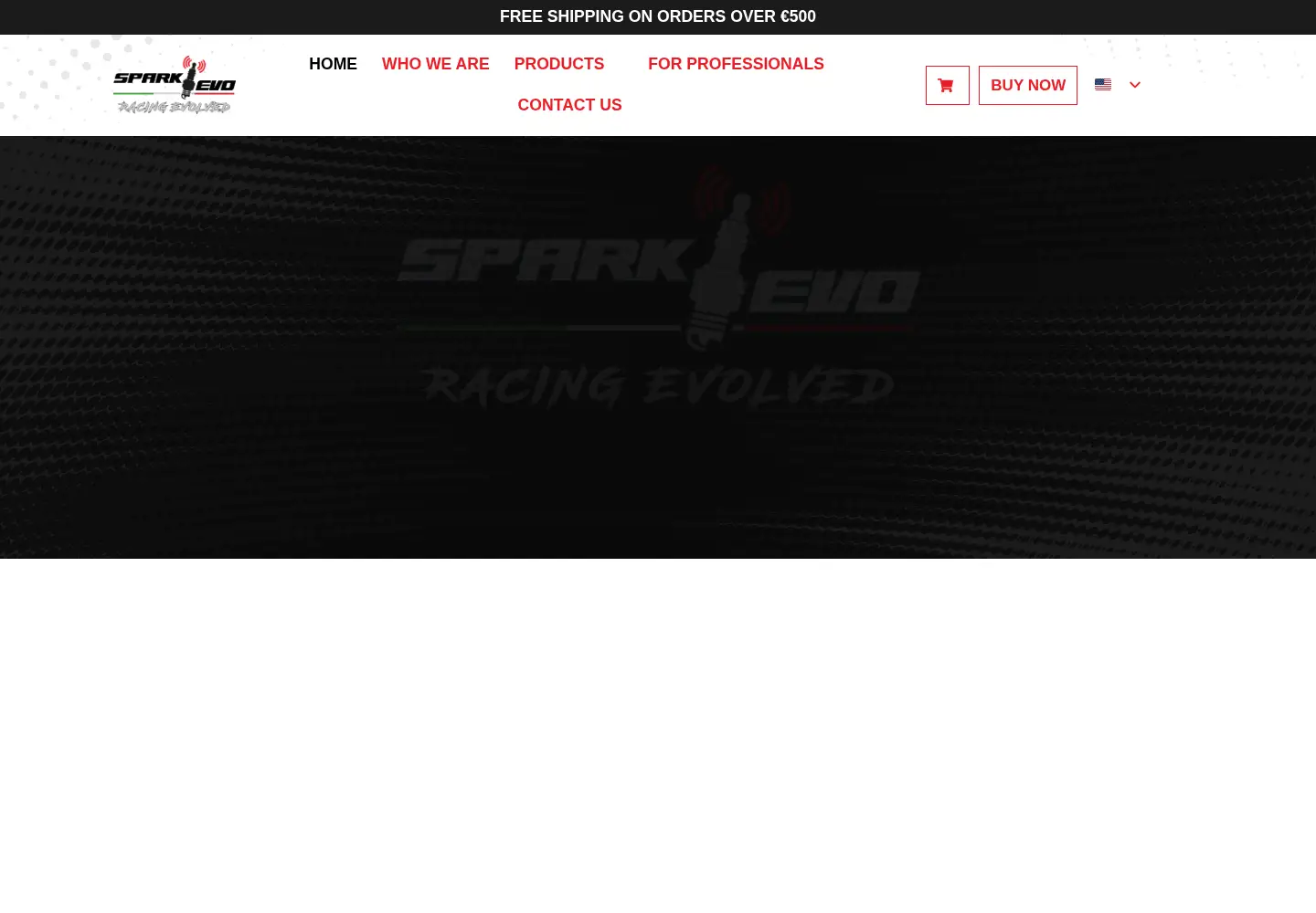 Captured homepage of sparkevo.racing in the current scan